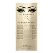 ブランディング価格表まつげ拡張アイボリーの目 ラックカード (裏面)