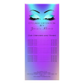 ブランディング価格表まつげ拡張ブルーピンク ラックカード (裏面)