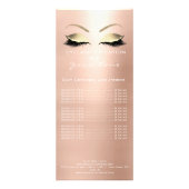 ブランディング価格表ハッシュ拡張赤面白 ラックカード (正面)