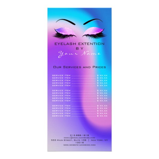 ブランディング価格表引換延長マイアミ海 ラックカード (裏面)