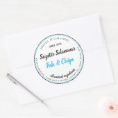 ブランディング本物のヴィンテージ食品ラベル ラウンドシール (封筒)