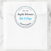 ブランディング本物のヴィンテージ食品ラベル ラウンドシール (バッグ)