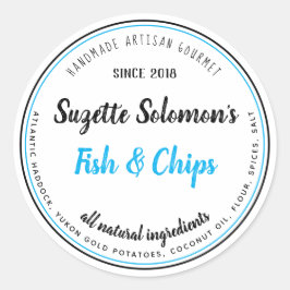 ブランディング本物のヴィンテージ食品ラベル ラウンドシール