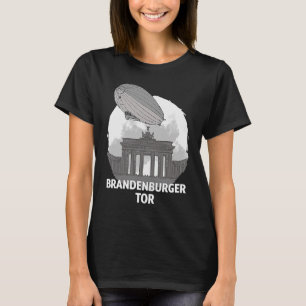 ブランデンブルガートールベルリンドイツシルエットオウリン Tシャツ