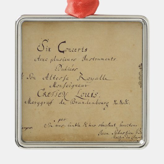 「ブランデンブルクのコンチェルトのとびら メタルオーナメント (正面)