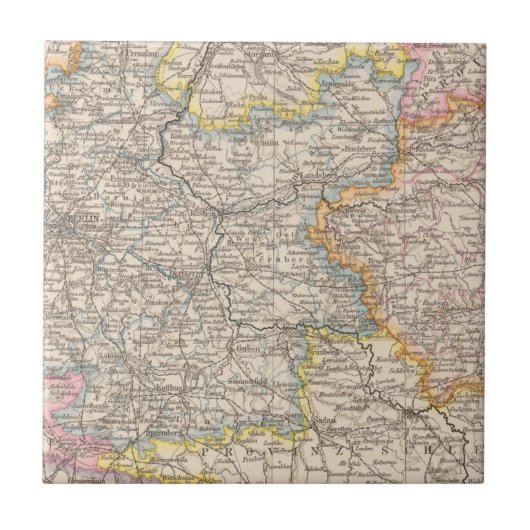 ブランデンブルクのPosenの地図書の地図 タイル (正面)