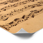 ブランデンブルク協奏曲No.5 D-Dur, 1721 ポスター (角)