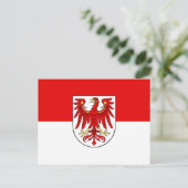 ブランデンブルク国旗 ポストカード (スタンド正面)