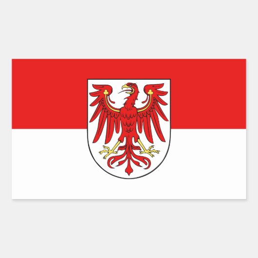ブランデンブルク州旗 長方形シール (正面)