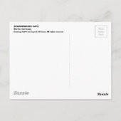 ブランデンブルク門のスケッチ ポストカード (裏面)