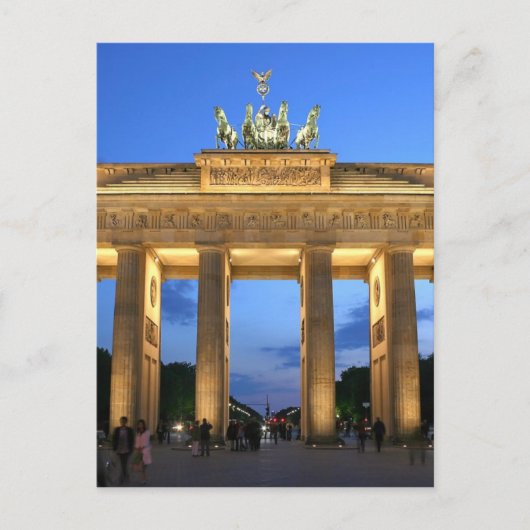 ブランデンブルク門イブ ポストカード (正面)