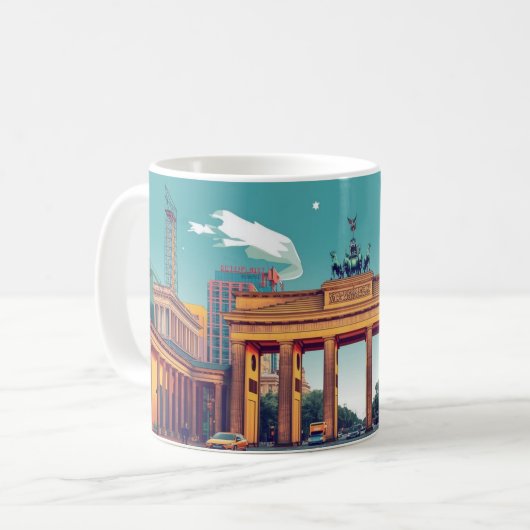 ブランデンブルク門マグ コーヒーマグカップ (正面左)