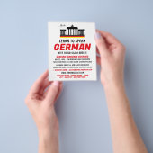 ブランデンブルク門，ドイツ語コース広告 チラシ (手)