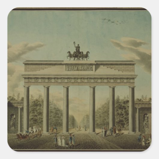 ブランデンブルク門、1812年 スクエアシール (正面)