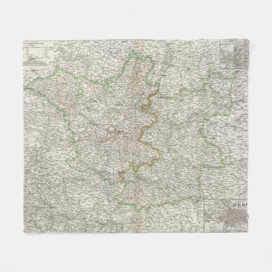 ブランデンブルク フリースブランケット (正面(横))