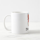 ブランデンブルクWappenの紋章付き外衣 コーヒーマグカップ (左)