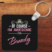 ブランデーもちろん私の名素晴らし前 キーホルダー (裏面)
