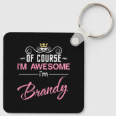 ブランデーもちろん私の名素晴らし前 キーホルダー (裏面)