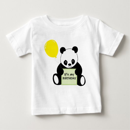 ブランデーグラスのカスタマイズ可能な一流の年齢及び多くのパンダ ベビーTシャツ (正面)