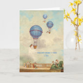 ブランデーグラスのChaudのd'Aire カード (黄色い花)