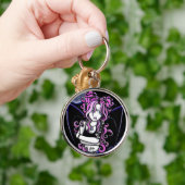 "ブランデー"のゴシック様式ピンクの入れ墨の妖精Keychain キーホルダー (手)