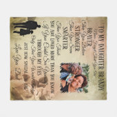 ブランデー フリースブランケット (正面(横))