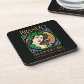 ブランデー（私はワインガール） コースター (左側)
