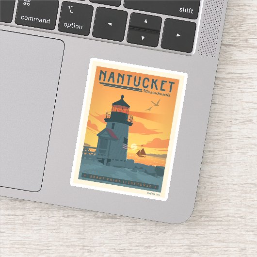 ブラントポイントライトハウス | ナンタケットMA シール (詳細)
