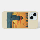 ブラントポイントライトハウス | ナンタケットMA Case-Mate iPhoneケース (裏面 (横))