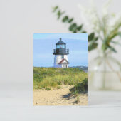 ブラントポイントライトハウス – ヴィンテージルック ポストカード (スタンド正面)