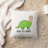 ブラントーおもしろいシュラス恐竜パン クッション (ブランケット)