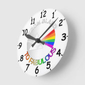 ブランドから素晴らしい ラウンド壁時計 (傾斜)