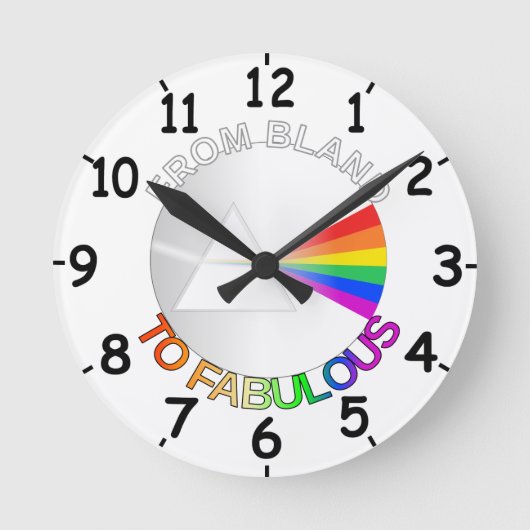 ブランドから素晴らしい ラウンド壁時計 (正面)