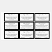 ブランドとのカスタム色縁ど成分の一覧を追加 ラベル (シート)