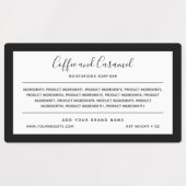 ブランドとのカスタム色縁ど成分の一覧を追加 ラベル (デザイン1)