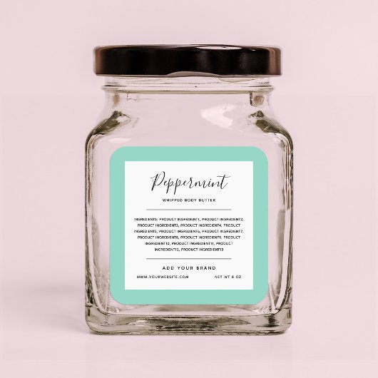 ブランドのカスタム色縁ど成品ラベルの追加 スクエアシール