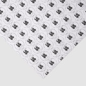 ブランドのギフトラップカスタムの黒いロゴを白に付ける 薄葉紙 (詳細)