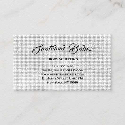 ブランドのスカルプト体スカルプト美しい気に 名刺 (裏面)