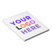 ブランドのノートパッド(会社ロゴ} ノートパッド (アングル)