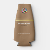 ブランドのビジネス名プロモーション・ブラウン ボトルクーラー (正面)