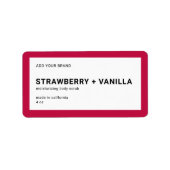 ブランドのミニマルモダンリストの編集可能カラー製品の追加 ラベル (正面)