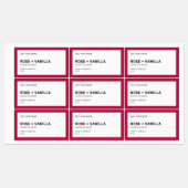 ブランドのミニマルモダンリストの編集可能カラー製品の追加 ラベル (シート)