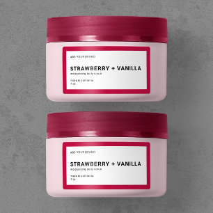 ブランドのミニマルモダンリストの編集可能カラー製品の追加 ラベル