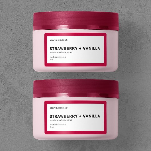 ブランドのミニマルモダンリストの編集可能カラー製品の追加 ラベル