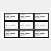 ブランドのミニマルモダンリストの編集可能カラー製品の追加 ラベル (シート)