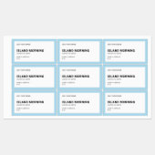 ブランドのミニマルモダンリストの編集可能カラー製品の追加 ラベル (シート)