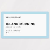 ブランドのミニマルモダンリストの編集可能カラー製品の追加 ラベル (デザイン1)