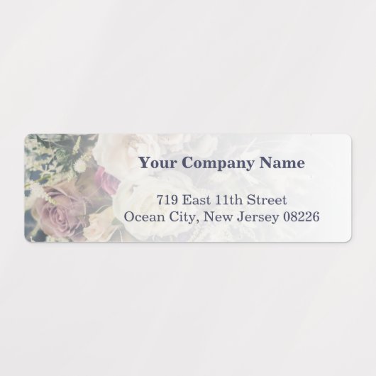 ブランドの価値を高めるカスタムフォトフローリスト店 ラベル (デザイン1)