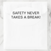 ブランドの安全スローガンを付けたシール。 楕円形シール (バッグ)