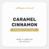 ブランドの完全なカスタムカラーモダン製品ラベルの追加 スクエアシール (正面)